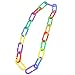 Bird Hooks Chain ,100pcs/lot Plastic C-clips Hooks Chain C-links Sugar Glider Rat Parrot Toy Bird Toys Stairs Pet Products for Parrots Parakeets(1.57 X 0.47inch)
