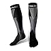 Compression Socks(20-30 mmHg) for Men Women, for Running, Pregnancy, Flight, Travel, Nursing, Boost Stamina, Speed Up Recovery, Better Blood Circulation, Blue,1 Pair (Black L/XL)