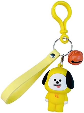 shuaishuang573 HOT Kpop BTS BT21 Cartoon Car Key Chain TATA COOKY SHOOKY Pendant Key Chain