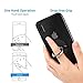 Cell Phone Ring Holder, Transparent Phone Ring Holder 360°Rotation Finger Ring Stand Phone Ring Grip Compatible with Almost All Phones/Phone Cases (Round)