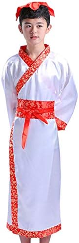 Tenthree Traditional Chinese Ancient Hanfu - Unisex Children Retro Tang Suit Costume Stage Dress Show Dance Perfomances Cosplay Fancy Dress