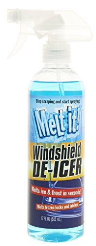 Melt it! Windshield De-Froster and De-Icer. Instantly Melts ice and Frost in Seconds for windshields, Windows, Mirrors, Key Locks, latches and More. No Scraping or Chipping (17oz)