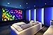 (Sale) Delux Screens 100 inch 4K/8K Ultra HDR Projector Screen - Active 3D Ready - 6 Piece Fixed Frame - Home Theater Movie Projection Screen - PVC Matte White - Velvet Border (100