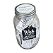 Top Shelf Engagement Wish Jar With 100 Tickets, Pen, and Decorative Lid