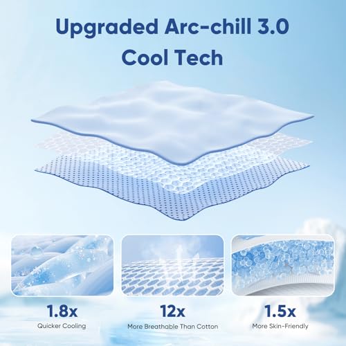 Elegear 200x220cm Bamboo Cooling Blanket for Night Sweats, Q-Max 0.4 Summer Cool Fiber Throw for Bed Sofa Chair Travel Adult Kid Hot Sleeper, Breathable, Comfort, Lightweight, Double/King Size, Gray