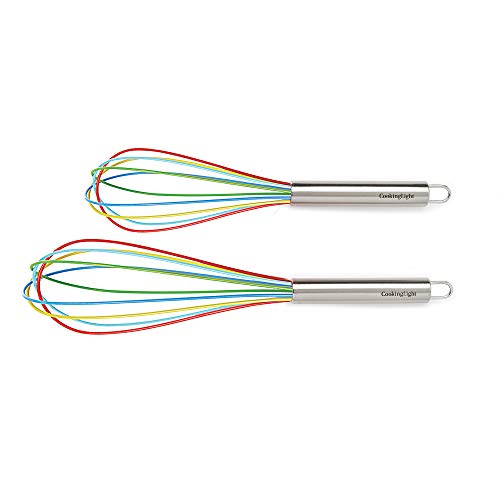 Cooking Light 2 Piece Silicone Whisk Set, One Size, Multicolor - Thumbnail 6