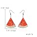 VEINTI+1 Trendy Statement Creative Funny Lifelike Fruits Acrylic Earrings for Women (Watermelon)