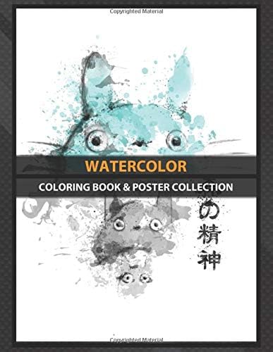 Coloring Book & Poster Collection: Watercolor Spirit Of The Forest Anime & Manga