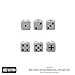 Warlord Games, German Balkenkreuz D6 Bolt Action (16) Dice