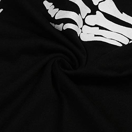 TIFENNY Women's Sexy Sleeveless Claw Print O-Neck Shirt Summer Sport Casual Pullover Vest Tank Tops Tee Black - Thumbnail 7