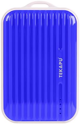 TEKAPU Suitcase Power Core 7800mAh ABS Portable Phone Charger, 2A Output 2-port External Battery Pack with LED,High-Compact ,Ultra Small Power Bank for Iphone,Samsung,Ipad,Tablet and More (Blue)