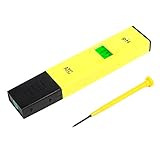 CoZroom Digital pH Meter, Pocket Size pH Pen Tester for Drinking Water, Aquarium, Pool--Yellow