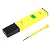 0.05pH High Accuracy Pocket Size pH Meter with ATC and Backlit LCD, 0-14 pH Measurement Range, 0.01 Resolution Handheld, Measure Household Drinking Water(Yellow)