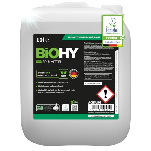 BiOHY Spülmittel Konzentrat Handspülmittel Fettlöser (10 Liter Kanister)