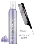 Joico Blonde Life BRILLIANT TONE VIOLET SMOOTHING FOAM for Cool Blondes (STYLIST KIT) with Tamanu & Monoi Oils (6.7 oz / 200 ml)
