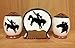 3pc Western Salt Pepper Shakers with Napkin Holder