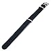 CIVO Watch Bands Premium Ballistic Nylon Watch Strap Stainless Steel Buckle (Black, 18mm)