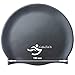 Black Silicone Swim Caps for Men and Women by CoboToOz. Strong and Tear Resistant. Soft and Comfortable. Fully Guaranteed.