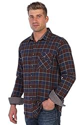 Gioberti Men's Brushed Flannel 100% Cotton Plaid