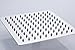 BWE High Pressure Shower Head 8 inch Square Rainfall Shower Head 304 Stainless Steel with teflon tape Ultra Thin 1/2 Connection Bathroom Shower Heads High Polish Chrome