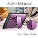 YOUMAKER New iPad 9.7 Case 2018/2017, Heavy Duty Kickstand with Built-in Screen Protector Full-body Shockproof Protective Case Cover for Apple iPad 9.7 inch 2017/2018 5th/6th Gen (Purple/Black)