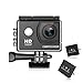 DBPOWER 1080P Action Camera 12MP Waterproof Sports Camera 140 Degree Wide Angle Lens, 30m Underwater DV Camcorder with 14 Accessories and 2 Batteries