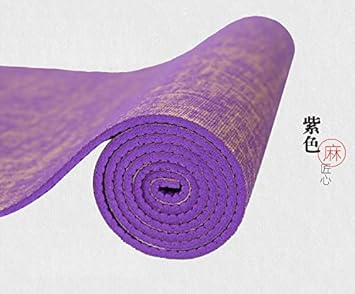 YOOMAT Natural Jute Yoga Mat Pad 183 * 61 cm*5 mm Eco ...