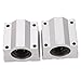 BQLZR SC16UU Linear Motion Ball Bearing CNC Slide Bushing 36mm Length Pack Of 2