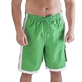 Mens QUICK DRY Bathing Swim Trunks With Cargo Pockets