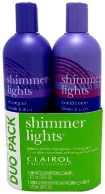 Clairol Shimmer Lights Combo 16oz Shamp/16oz Cond Blnd-Slvr by Clairol Shimmer Light