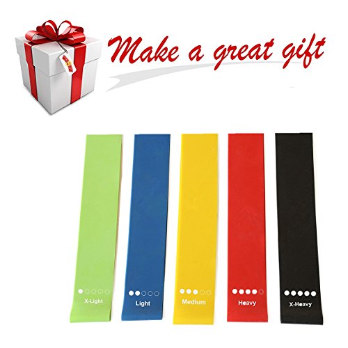 Fitness Resistance Band,Dream Wings Pull Up Assist Bands, Stretch Resistance Bands Heavy Duty Workout/Exercise Bands for Strength Fitness Training,Physical Therapy Set of 5 - Thumbnail 6