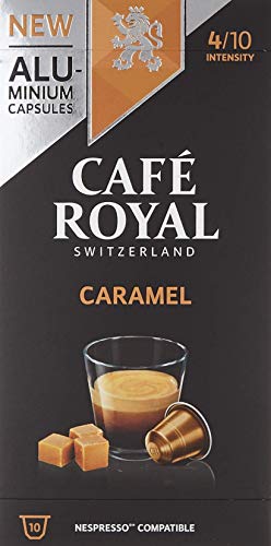 Café Royal Caramel Flavoured Edition 50 Nespresso, kompatible Kapseln aus Aluminium - Intensität 4/10 - 50 Kaffeekapseln…