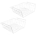 Evelots Slide Under Shelf Basket-Sturdy Coated Wire-No Rust-Easy Install-Set/2