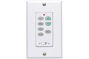 C23 Wall Control Replacement W/Reversing, Fan Speed, & Light, NO Logo by Comfort Direct