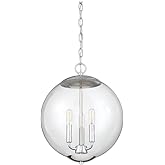 Meridian M70060CH Pendant, 3-Light 180 Total Watts, Chrome