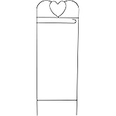 Briarwood Lane Wrought Iron Black Heart Arbor for Garden Flags