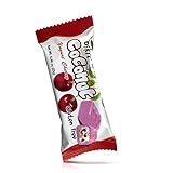 Oskri Cherry Yogurt Coated Coconut Mini Snack Bars, All Natural Gluten Free - 25g, 8 Pack