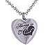 MICHLEY Always in My Heart Urn Locket Jewelry Memorial Necklace Stainless Steel Silver
