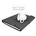 Trifold Portfolio with Secret Zipper Pouch for Tablet PC or iPad or Kindle, Document Organizer Including Letter Sized Writing Pad, Padfolio with Neat Strap Closure Classic Design Gray Color