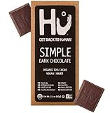 Hu Vegan Chocolate Bars | 4 Pack Simple Chocolate | Gluten Free, Paleo, Non GMO, Kosher Dark Chocolate | 2.1oz Each