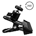 Patuo Tripod Camera Clip Clamp Flash Holder Mount w/ 360 Swivel Photography Ball-Head 1/4