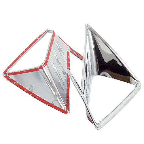 Kadore Front Fog Light Lamp Cover Trim Bezels fit For Toyota RAV4 RAV-4 2016 2017 ABS Chrome 2PCS/SET (117201 Front Fog Light Cover) - Thumbnail 2
