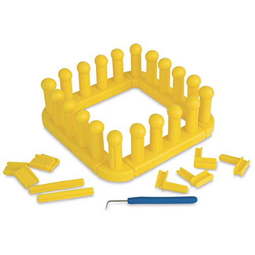 Authentic Knitting Board KB Zippy Master Set, 7" X 15", Yellow