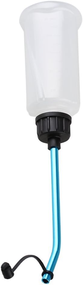 Mxfans White T10034 250cc 250ml Plastic Refill Bottle & Aluminum Alloy Bottle Straw for RC All Scale Model Car - Image 4