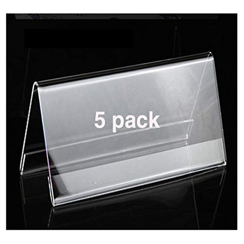 Acrylic Double-Sided Signage Vertical Signage Detachable Label Transparent Plastic Advertising Label Display Stand Triangle Conference Table Standard Table Card (5PCS) - Thumbnail 6