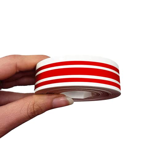 4R Quattroerre.it 10523 Trim Stripes Triple Adhesive Strips for Cars, Red, 16 mm x 10 mt