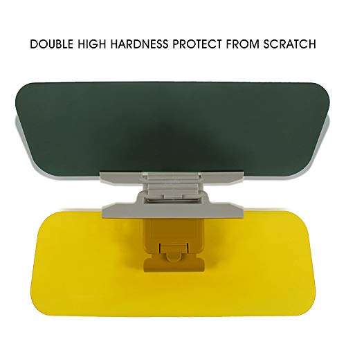 Car Sun Visor Extender Anti Glare Blocker, HD Day Night Driving Visor Glare Sun Shield Tinted Lens Blocker Car Extender Visor Sunscreen,[Reduces Glare&Eye strain] Extendable Visor for Car (Gray) - Thumbnail 2