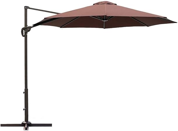 Le Papillon 10 Ft Cantilever Umbrella Outdoor Offset Patio Umbrella Easy Open Lift 360 Degree Rotation Coffee Amazon Ca Patio Lawn Garden