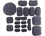Myheartgoon Tactical Airsoft Helmet Accessories Cs Helmet EVA Mats + Velcro 19 Pads Set