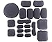 Myheartgoon Tactical Airsoft Helmet Accessories Cs Helmet EVA Mats + Velcro 19 Pads Set